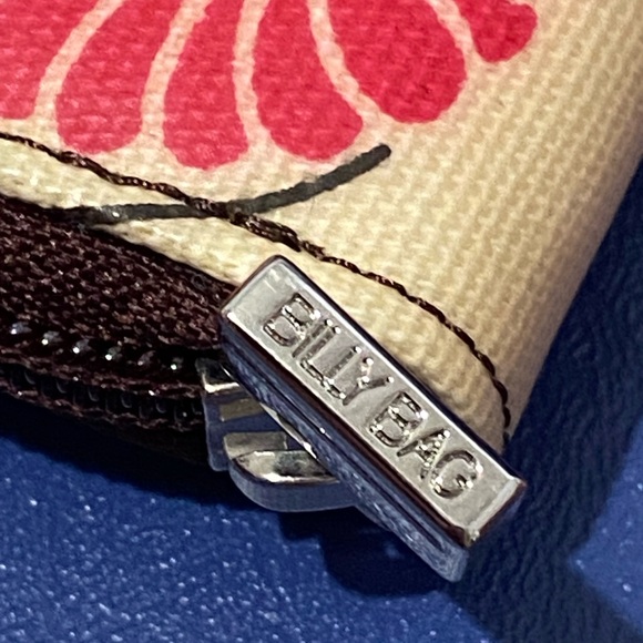 New Rare Billy Bag London vanilla Hana print zip-around wallet - Picture 16 of 16